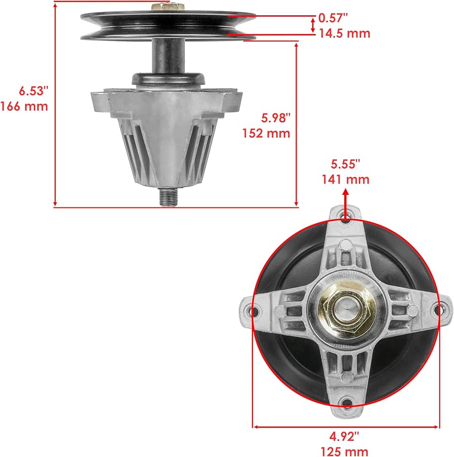 Amazon.com: Caltric 2 Spindle Assembly Cub Cadet Compatible with