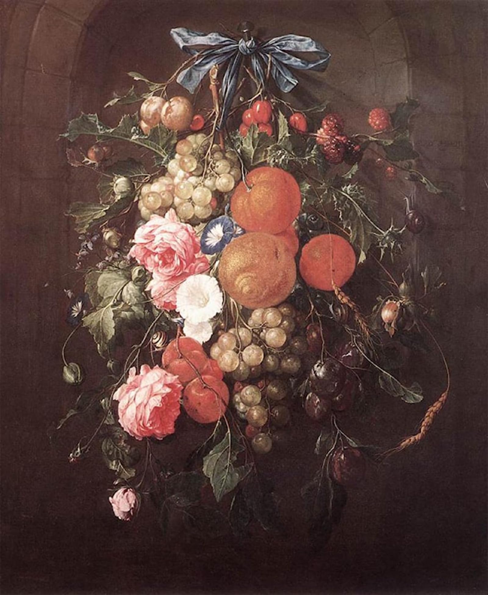 ARTXLXXBN Famous Painting Art Wall Decor Abstract Art Picture Still-life with Flowers by Cornelis De Heem Animal Pictures for Home Decor 60x90cm