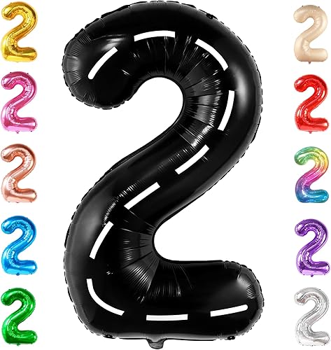 KatchOn, Big Two Fast Balloons - Globo número 2 de 40 pulgadas, dos decoraciones de cumpleaños rápidas, dos decoraciones de fiesta rápidas, KatchOn, Big Two Fast Balloons - Globo número 2 de 40 pulgadas, dos decoraciones de cumpleaños rápidas, dos decoraciones de fiesta rápidas,