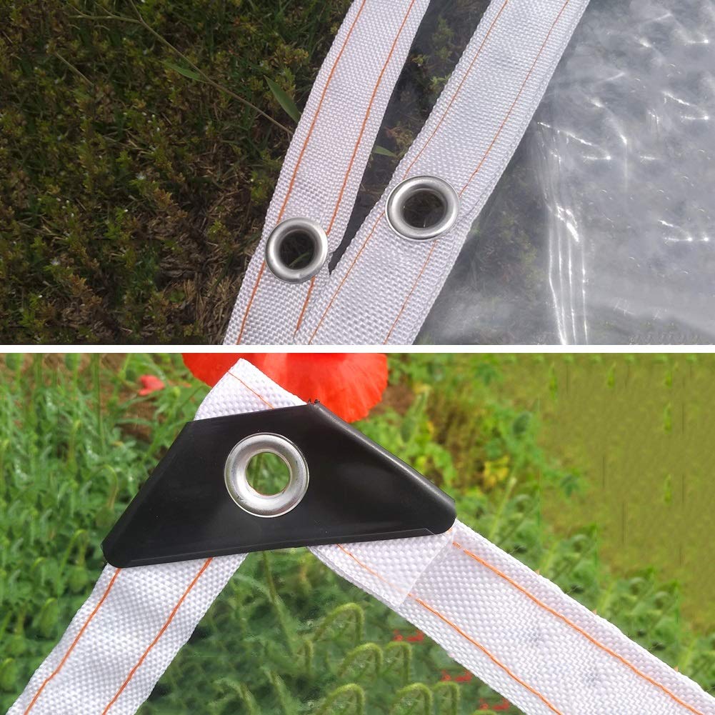 WUZMING Bâche Transparente Pour Balcon Extérieur étanche En PVC Souple