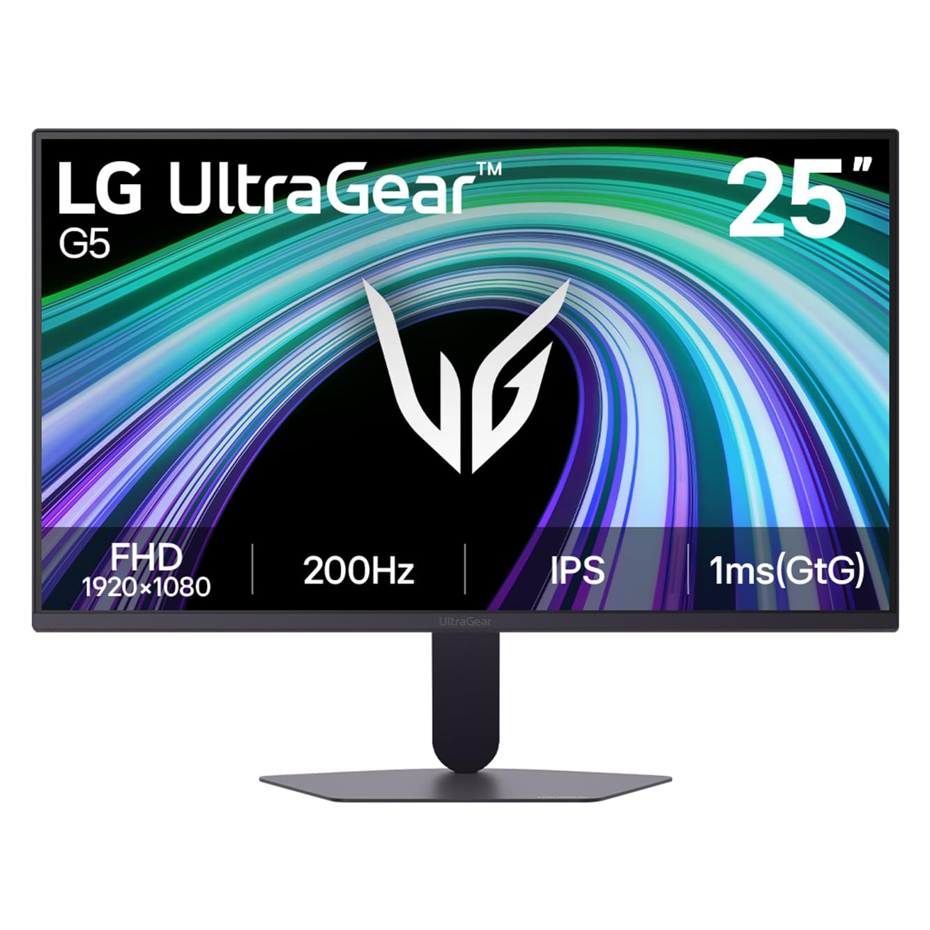 25"" LG UltraGear G5 25G523B-B Gaming Monitor, IPS, 190020 x 1080, 200Hz, 1ms, HD