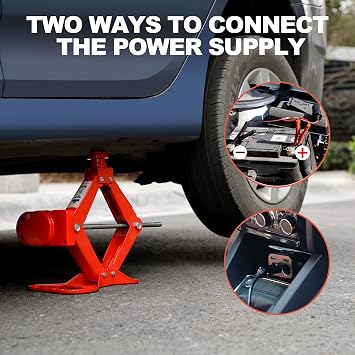 TYAYT 3 Ton 12V Electric Car Scissor Jack for Sedan, SUV and Tire Replacement