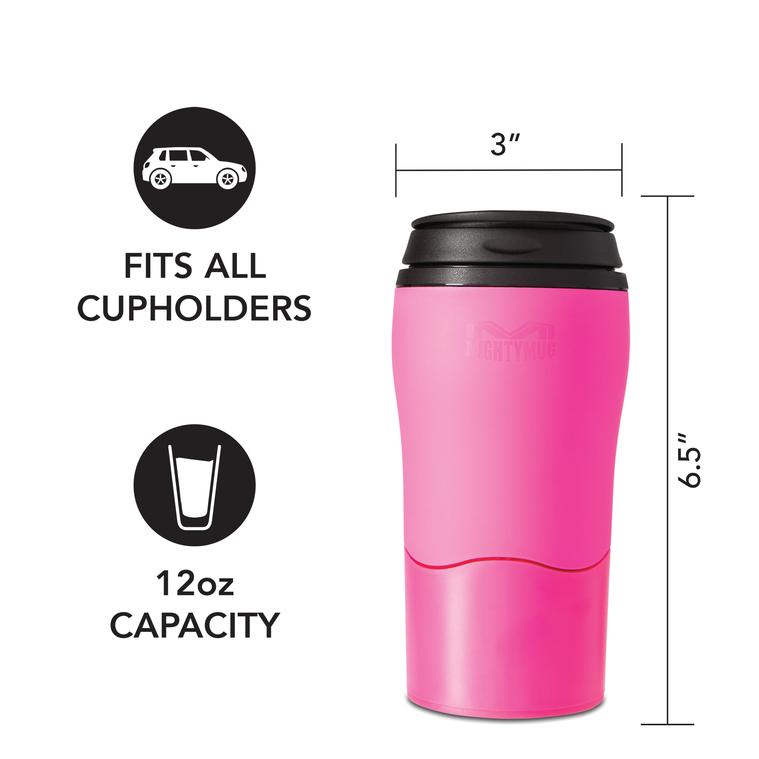 Mighty Mug Plastic Solo Mug - Pink