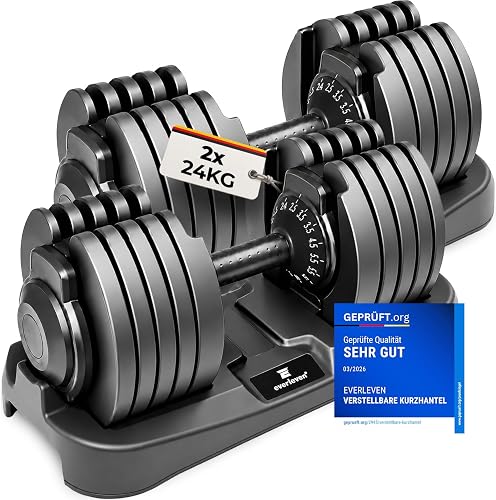 Verstellbare Kurzhantel bis 40 kg (15 Einstellungen)