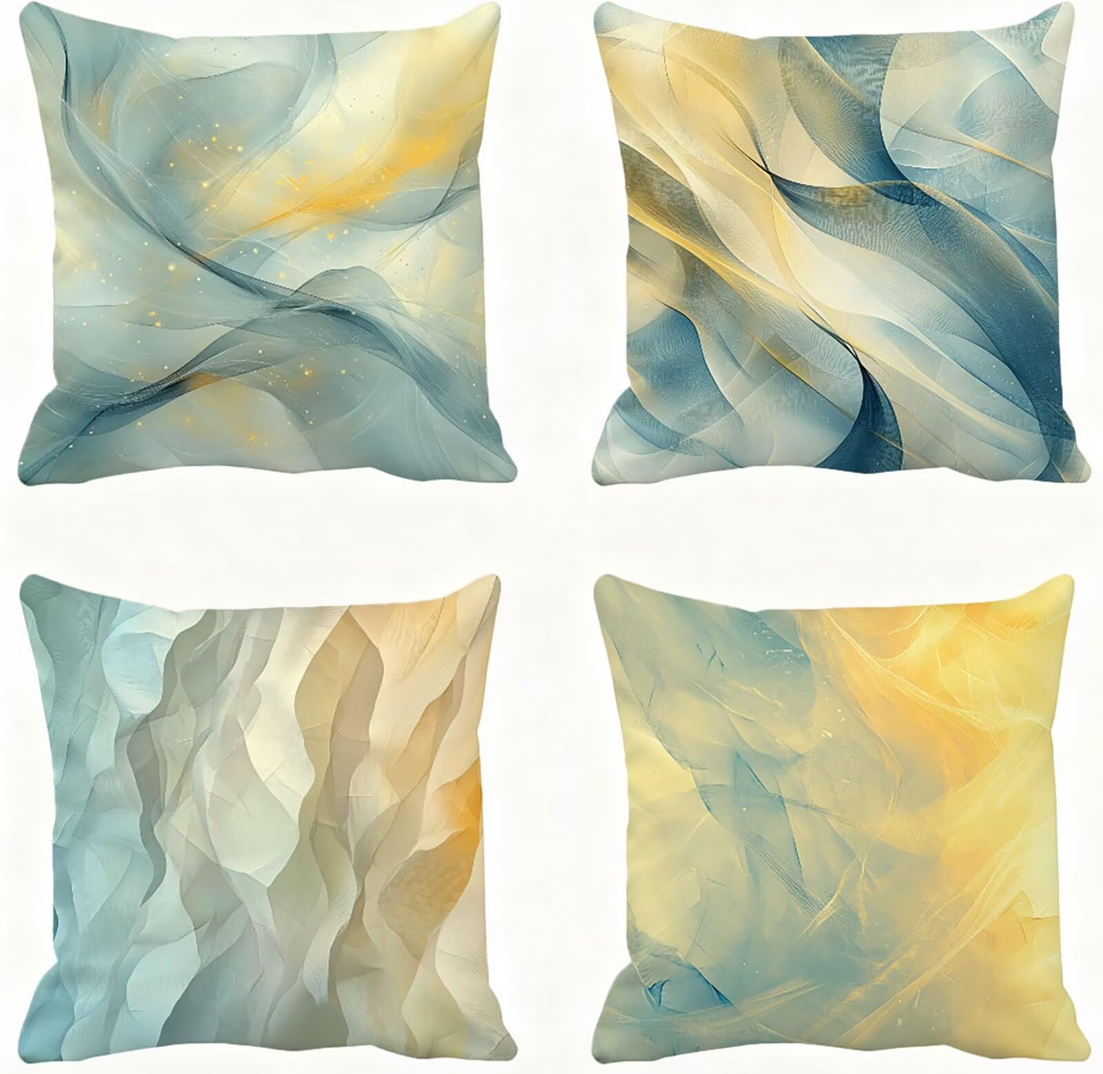 Taie d'oreiller 40x40 lot de 4 carrées et super douces pour protéger les coussins du salon