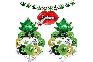 Marijuana Party Decorations for Adults, Weed Garland