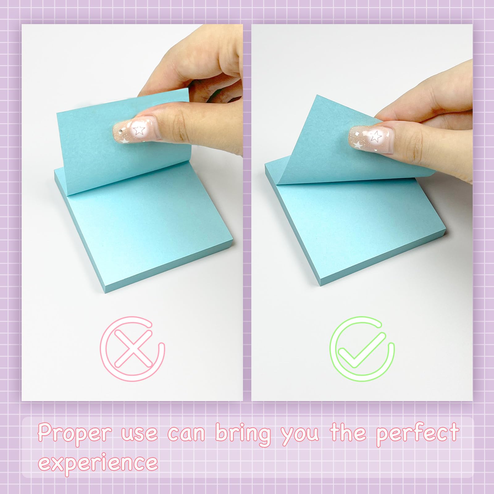 120 Blöcke Haftnotizen, 7,6 x 7,6 cm, große Farben, selbstklebende Blöcke, Rosa, Gelb, Grün, Blau, Papier, Notizblöcke für Büro, Schule, Zuhause, Notizbuch, Zubehör, 50 Blatt/Block