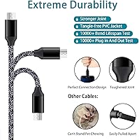 Vista 3 de Cargador de coche Android para Samsung Galaxy J7 Crown/Prime/Pro/Sky Pro/Refine/Neo/Luna/Eclipse, J7 V 2nd/Perx/Star, J6 Plus J5 J4 J3 S7 Edge S6 S5