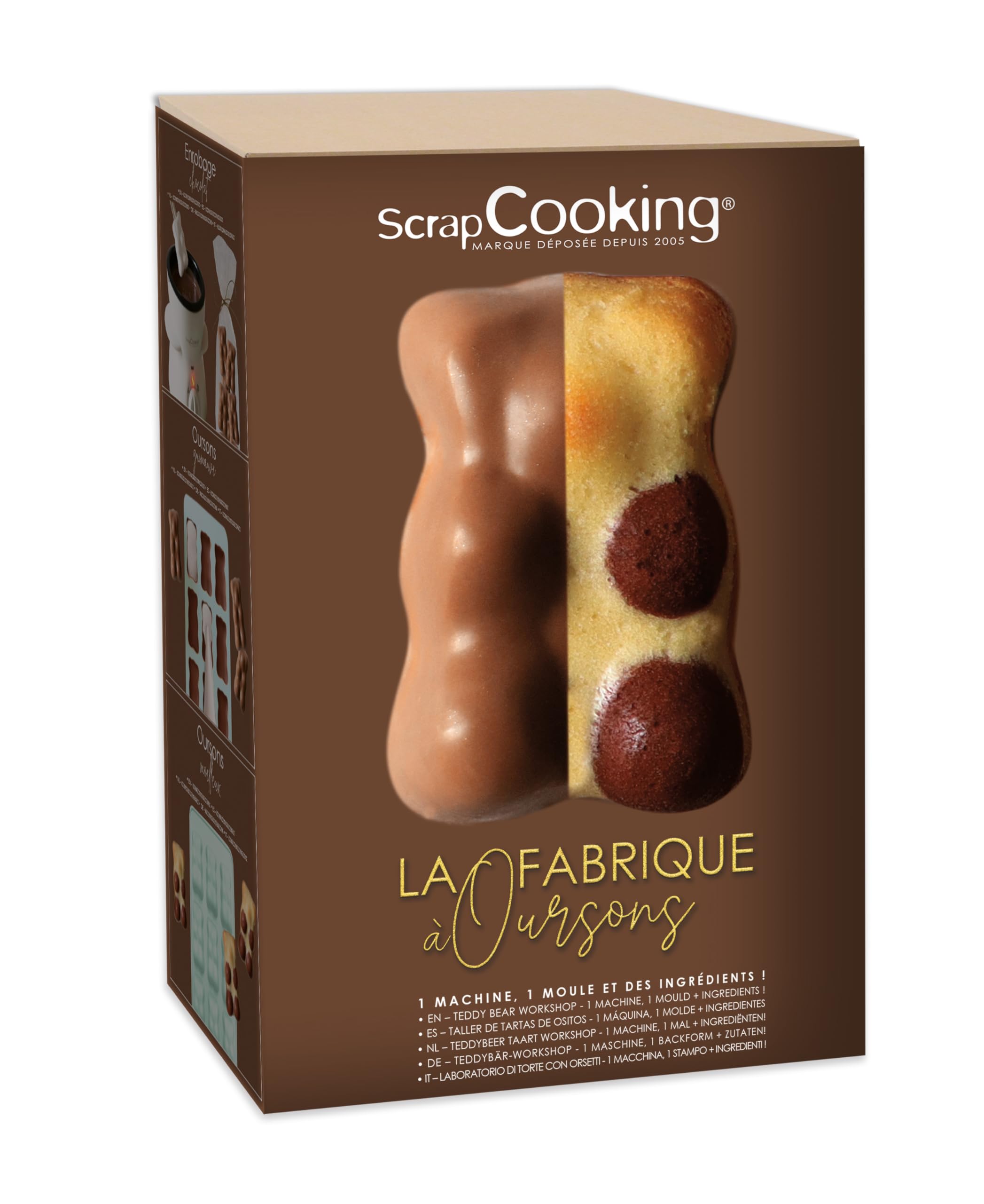 ScrapCooking - Kit Fabrique à Oursons - Avec Machine Fondue Chocolat, Moule Silicone - 3814