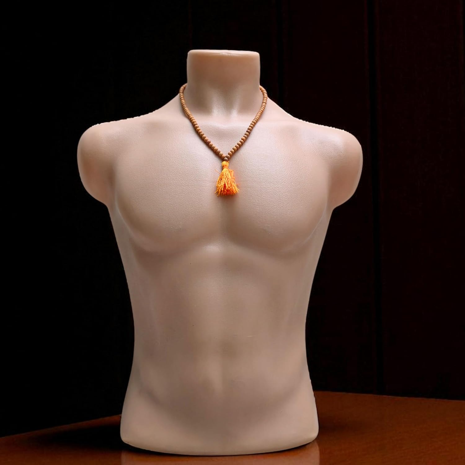 Genuine Sandalwood Tibetan Japa Mala 108+1 Beads 6mm | Chandan Prayer & Meditation Mala for Mantra Chanting, Yoga, Spiritual Jewelry | Wearable as Necklace or Bracelet, Naturally Fragrant - Image 7