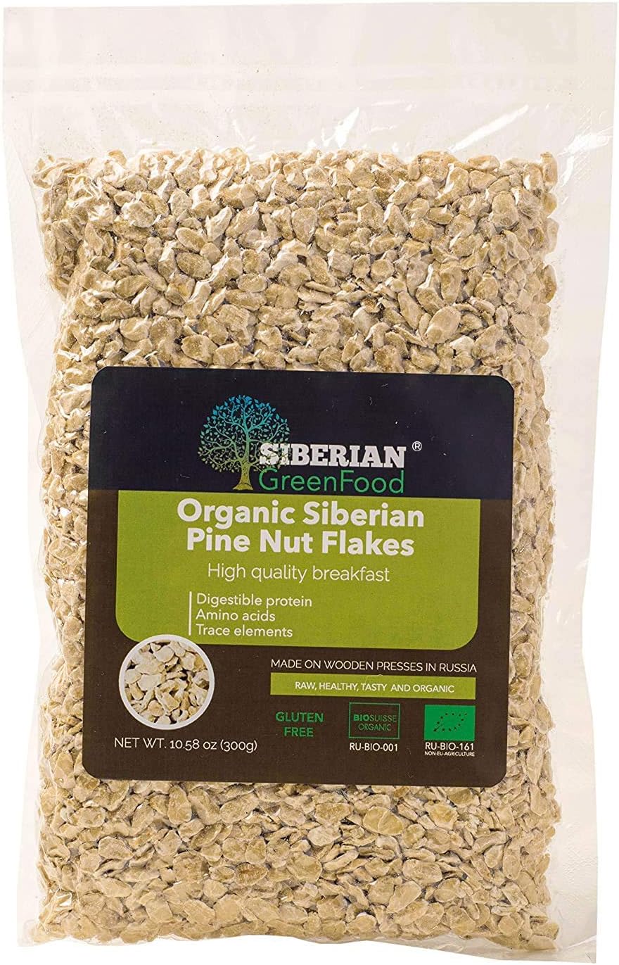 Pine Nuts Flakes (low fat) 300gr/10.58oz vacuum packed