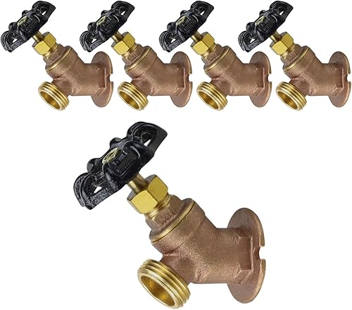 Midline Valve 6934-5 - Bibb para manguera con caja de relleno entrada FIP de 12 pulg x 34 pulg salida MHT latón fundido 5 unidades disponible en Yaxa Colombia