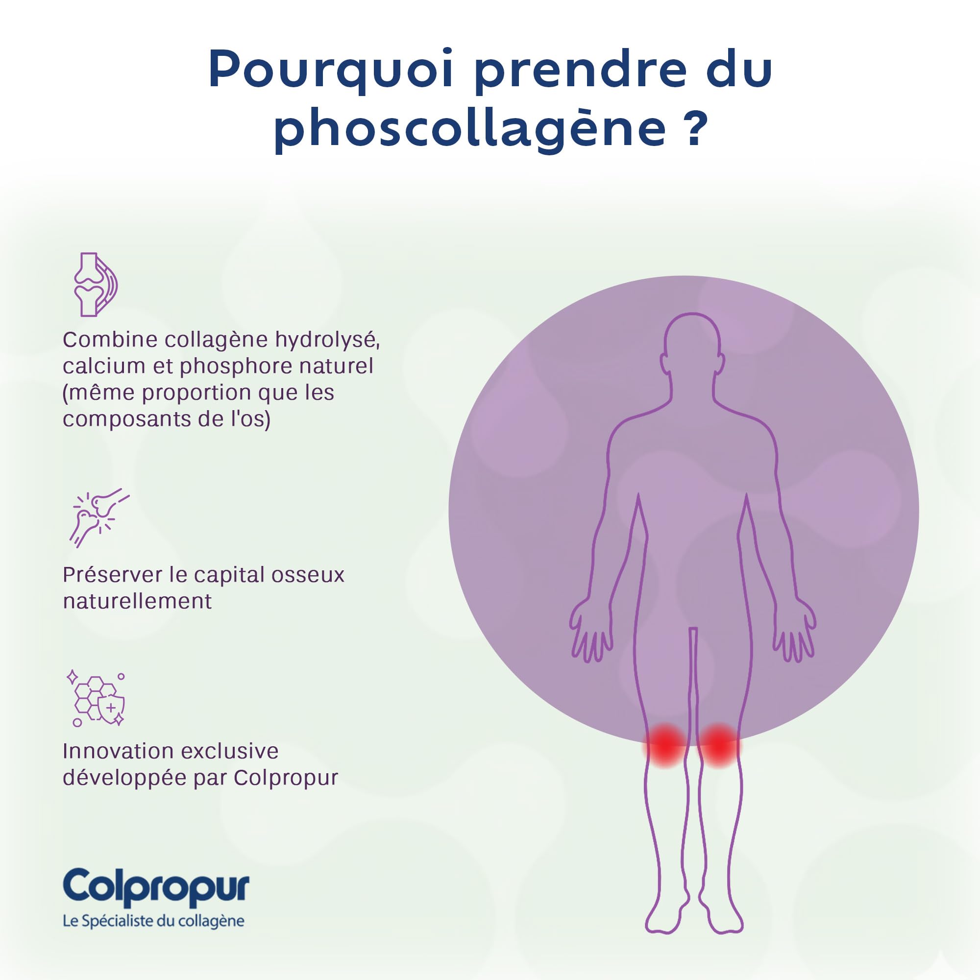 COLLAGENE Poudre Ménopause | 17 Actifs | Peau Os Articulations |sans sucre | Colpropur Lady | Complexe Phoscollagène Exclusif | Saveur Neutre | 25 doses | Anti-âge | sans OGM, sans allergènes