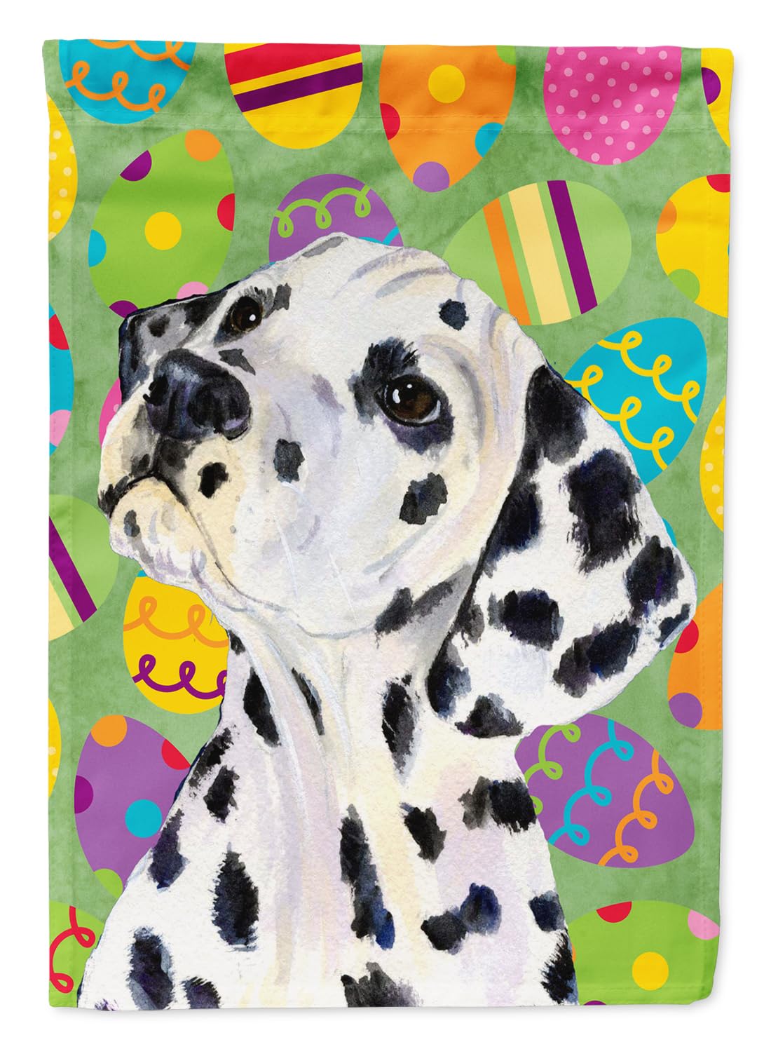 Drapeau de jardin Dalmatian pour décorer votre extérieur à Pâques