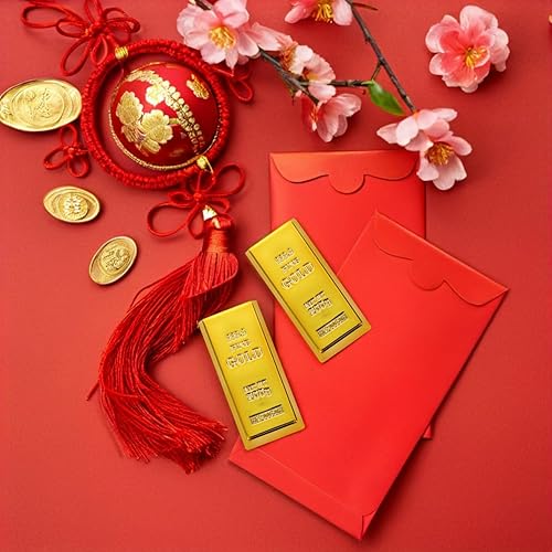 Miniatura 5 de Kisangel 2 piezas de barra de oro falsa réplica de ladrillo dorado de lingotes decorativos para película, regalo novedoso, suministros de fiesta