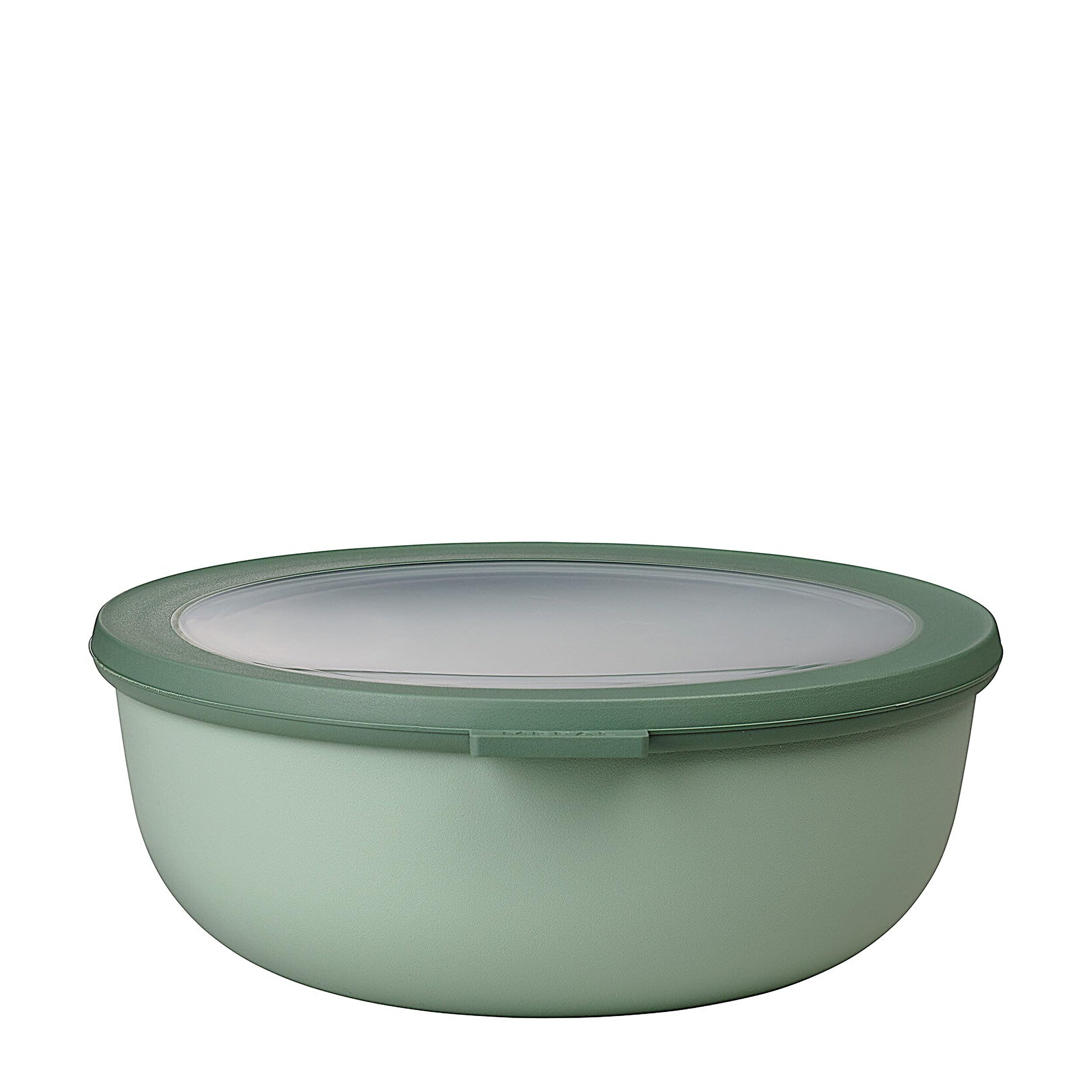 Mepal – Multi Bowl Cirqula Rectangular – Food Storage Container with Lid - Suitable as Airtight Storage Box for the Fridge & Freezer, Microwave Container & Servable Dish – 2250 ml – Nordic sage