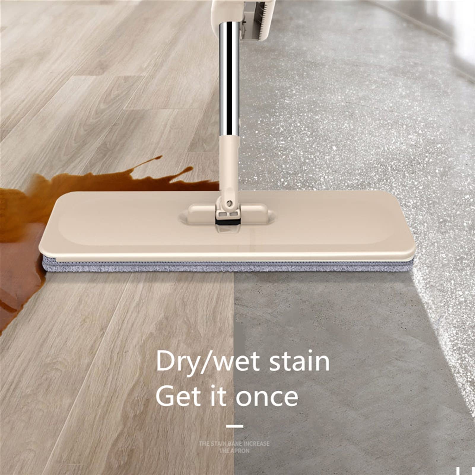TOMYEUS FRONE for Limpieza DE PLAME Lavado a Mano Libre PLANDO MOP Play Ley MOPS 360 ° Gire el Piso de Madera de Madera de la Microfibra MOP Herramientas de Limpieza (Color : Total of 1 Cloth)