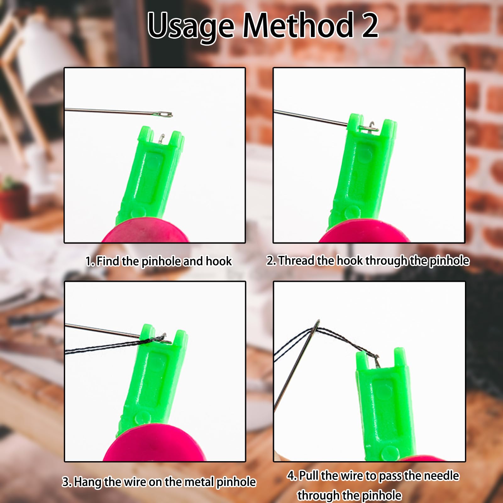 2 Count Automatic Hand Sewing 3 1 Needle Threader Cross Stitch Tool