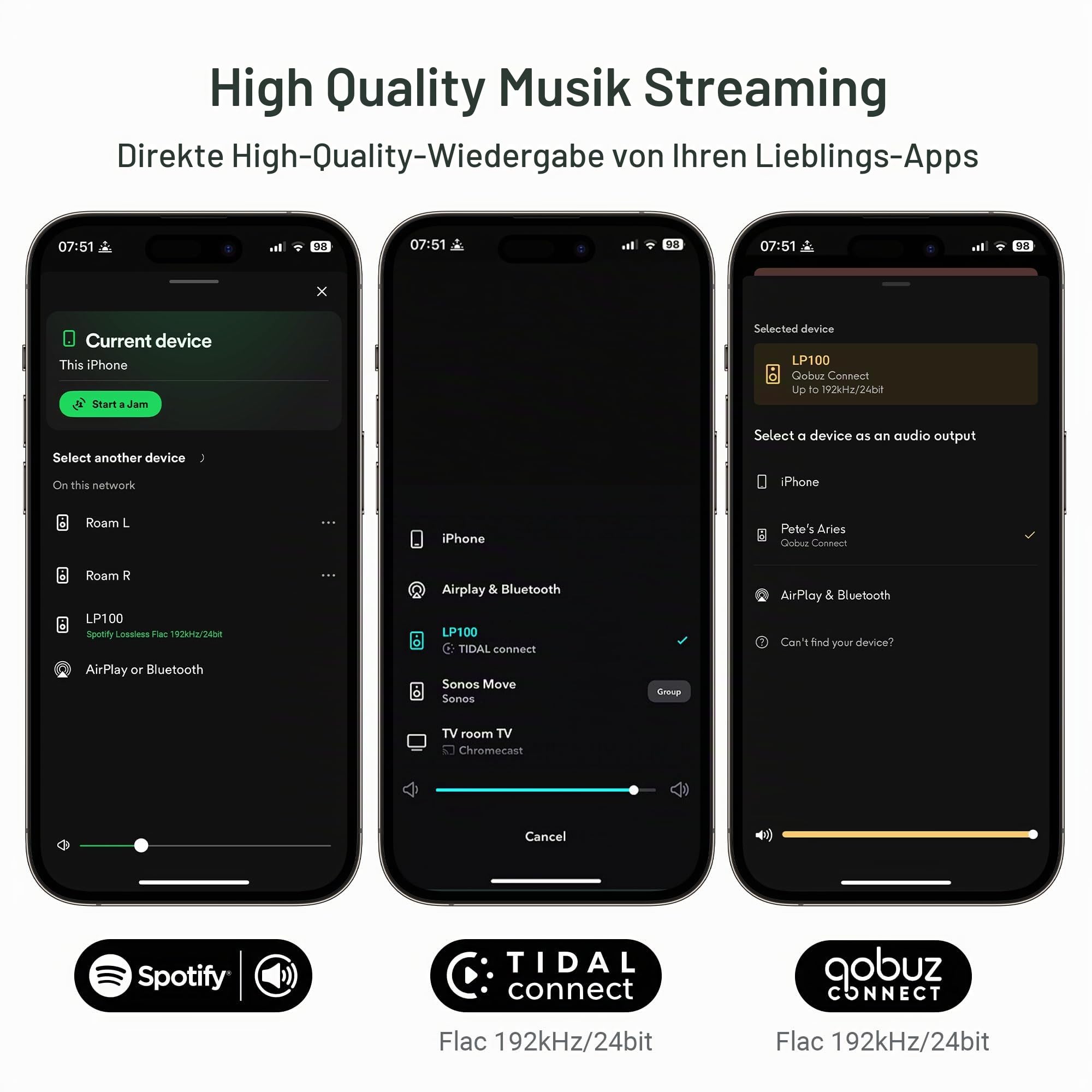 Arylic LP100 Music Streamer, Wireless Bluetooth 5.4 & WiFi Audio Preamp with AirPlay 2, Google Cast, Spotify/Tidal/Qobuz Connect, Auracast, HDMI eARC, Optical/Analog Inputs, 192kHz/24bit Hi-Res