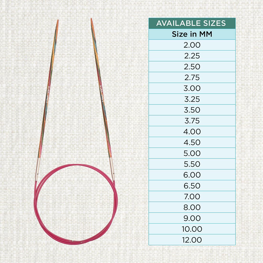 KnitPro Symfonie rondbreinaald 40 cm - 2.25 mm