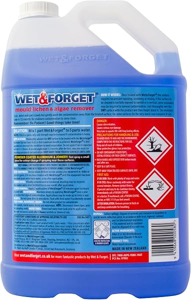 Wet & Forget Mould, Lichen & Algae Remover, Outdoor Patio Cleaner, Black Spot Remover, Bleach Free, 5L - 3