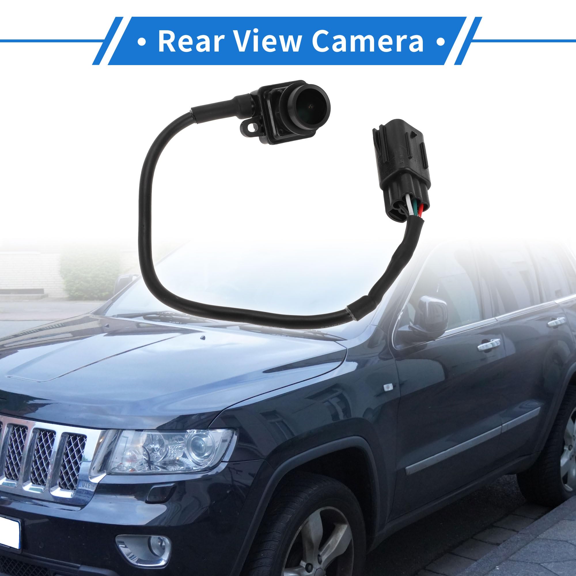 1 Pz Telecamera Posteriore per Jeep Grand Cherokee 2011-2013 per Dodge Durango 2011-2013 Telecamera di Assistenza al Parcheggio Targa Telecamera di Backup Telecamera di Retromarcia