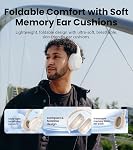 Edifier W820NB Plus Hybrid Active Noise Cancelling Headphones,Wireless Over-Ear Bluetooth 5.2 with LDAC&Hi-Res Audio Certified,49H Playtime,AI Clear Call Comfort Fit for Travel/Office-Ivory