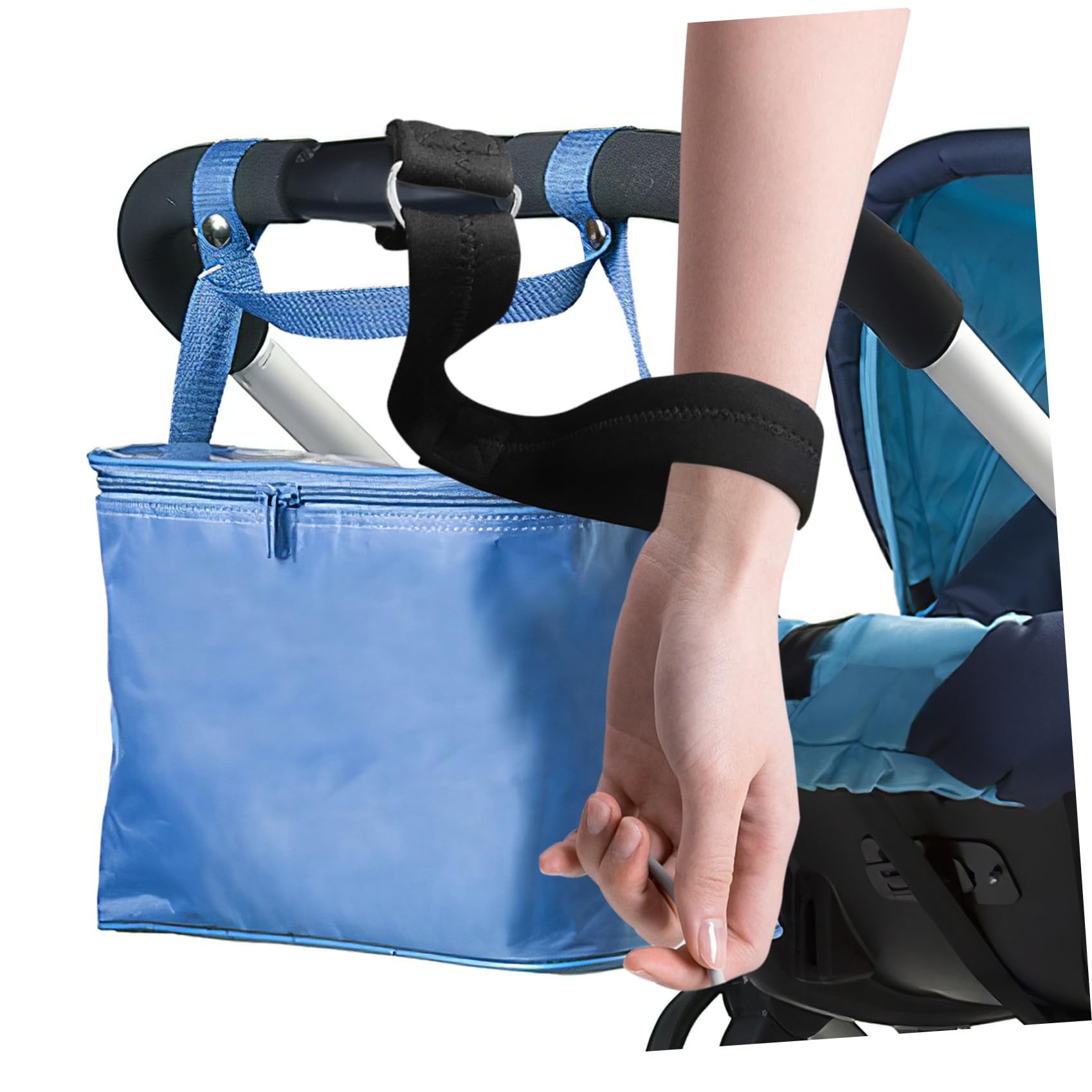 Bracelet de Sécurité pour Poussette Néoprène Antidérapant Sangle Poignet pour Poussette et Chariot de Chute pour Garçon Fille