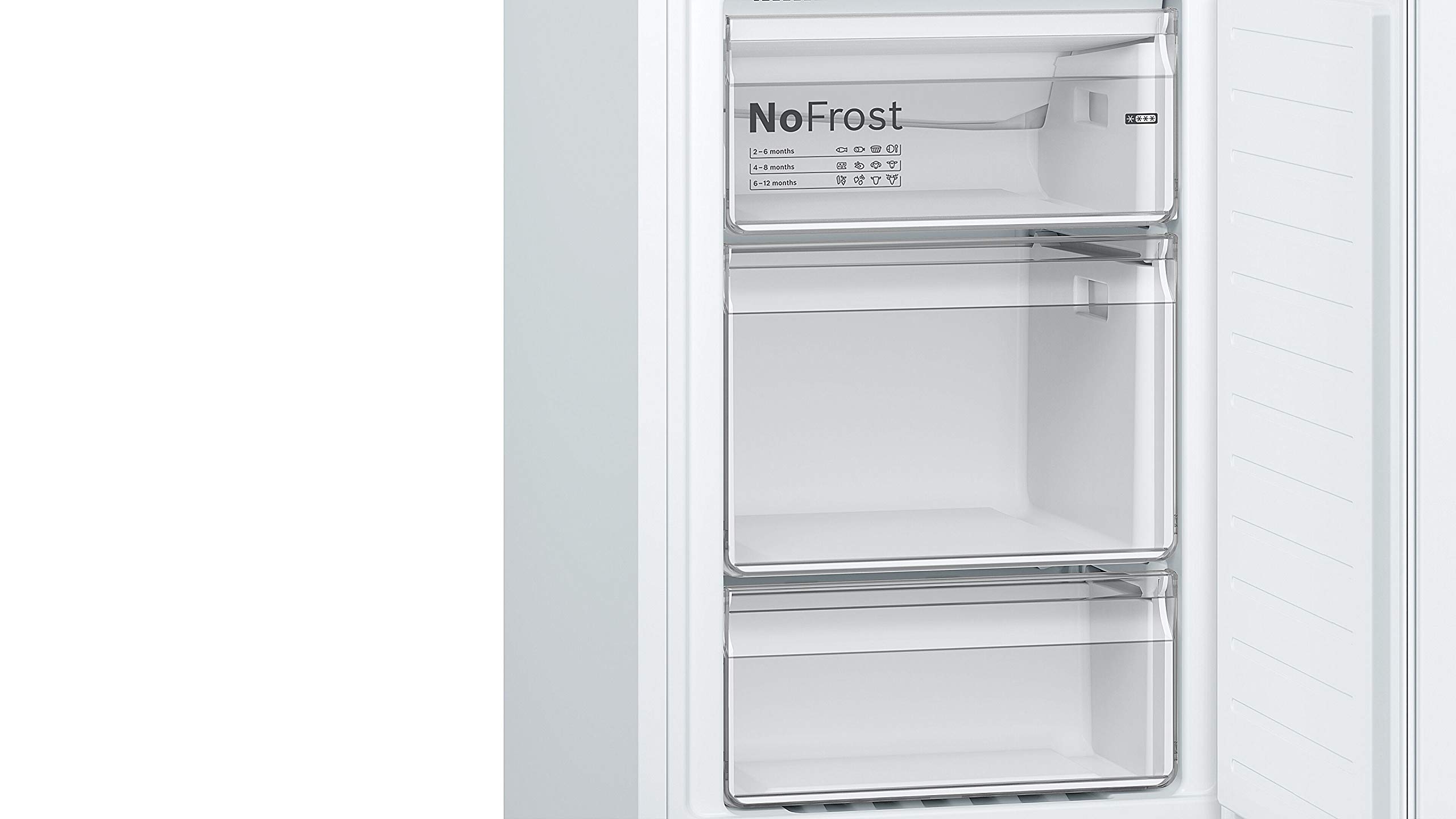 Bosch KGN34NWEAG Serie 2 Freestanding Fridge Freezer, No Frost
