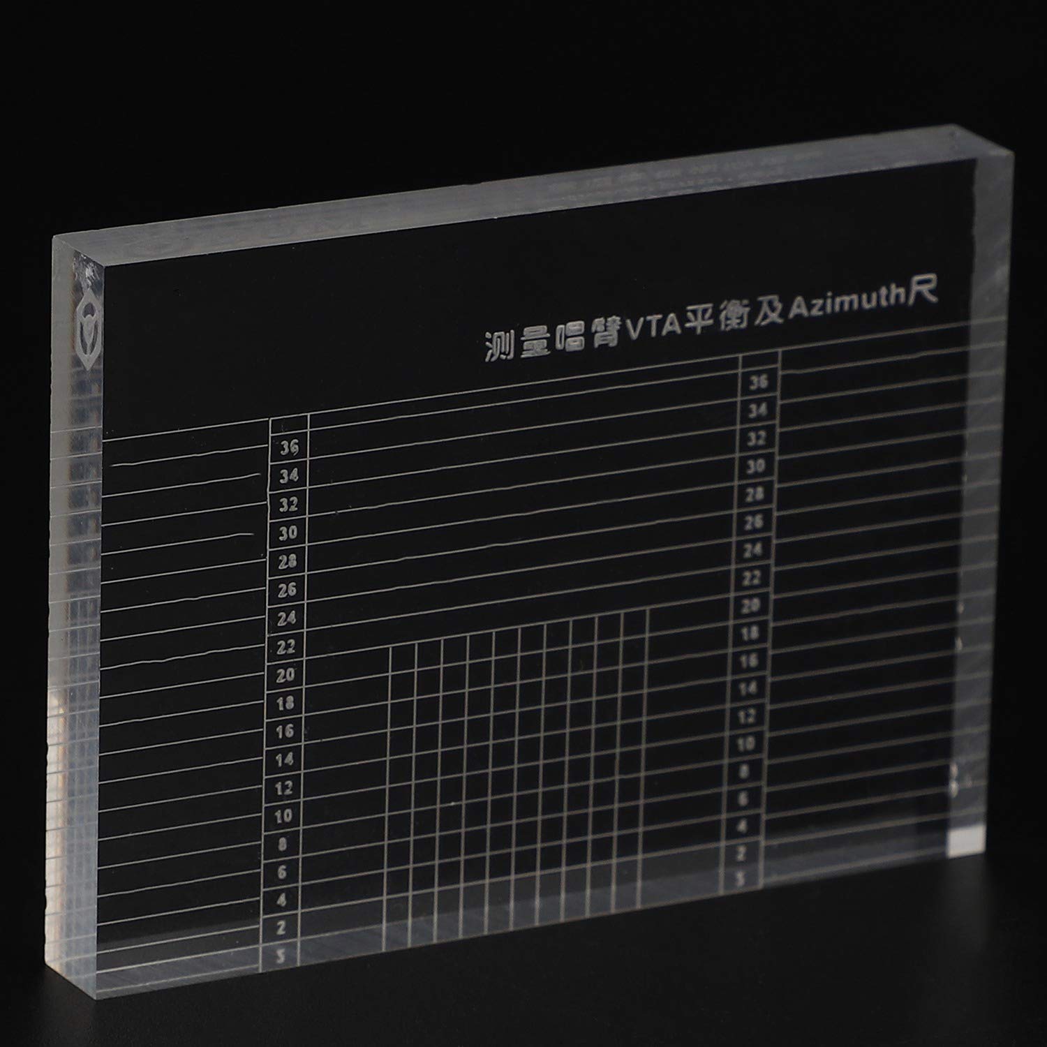 Strumento Allineamento Cartuccia Giradischi Vinile - Goniometro In Acrilico 211.5x50.5mm - Foto 5