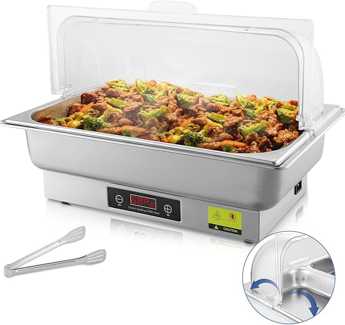 THXSUN Electric Chafing Dish, 700W Food Warmer, 9QT Chafing