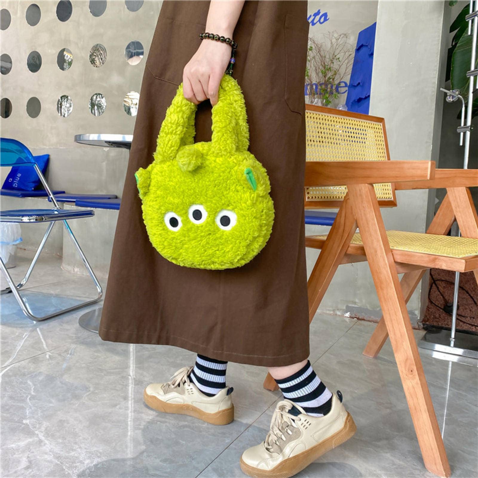 Amazon.com: MBETA Bolso de felpa para niños, estilo coreano, bolso