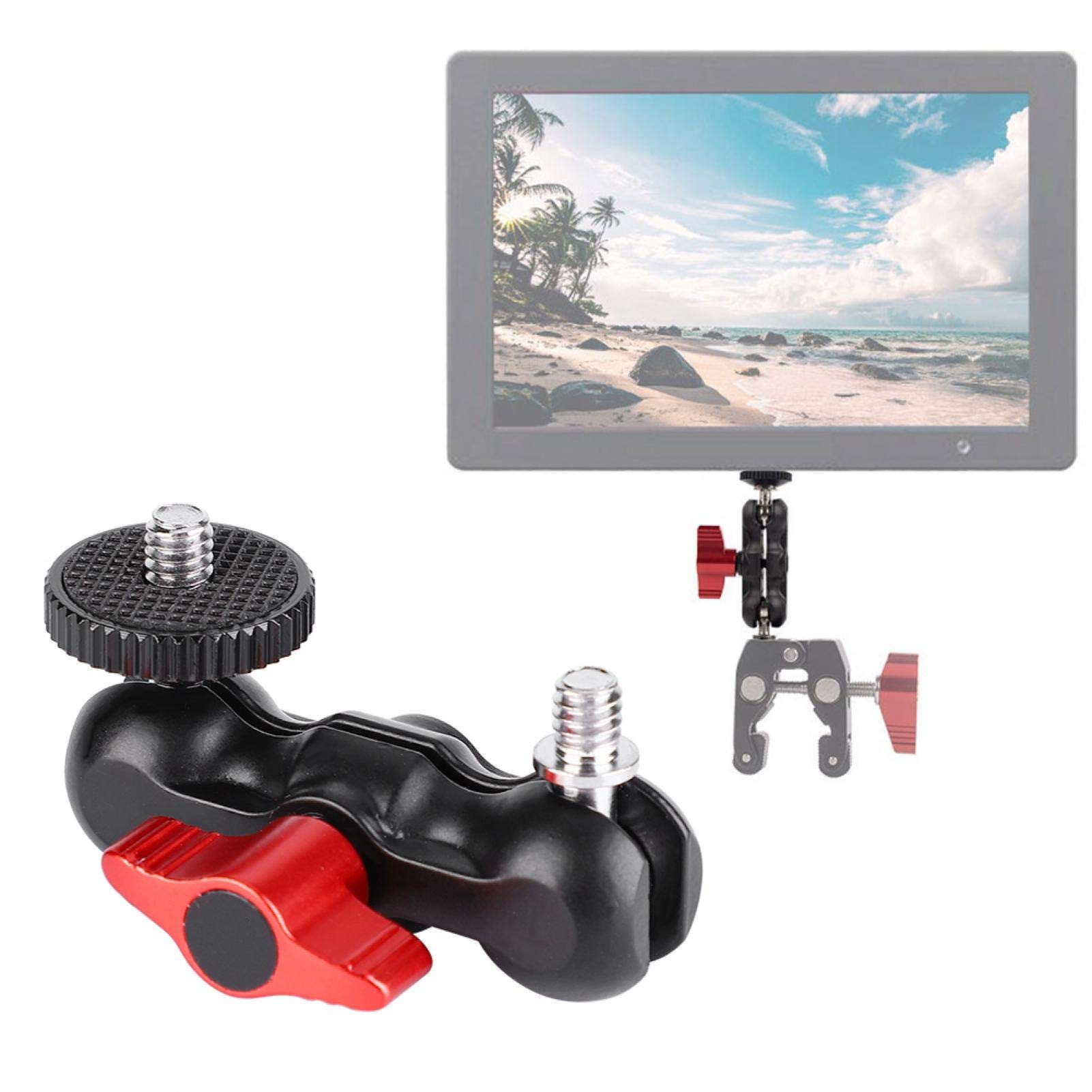 NICEYRIG Espansione Per Montaggio Accessori Fotocamera Per Foro Di Localizzazione, Adattatore Convertitore Gabbia DSLR 5 In 1 Per Braccio Magico A Testa Sferica, Braccio Di Attrito, Adattatore - 11