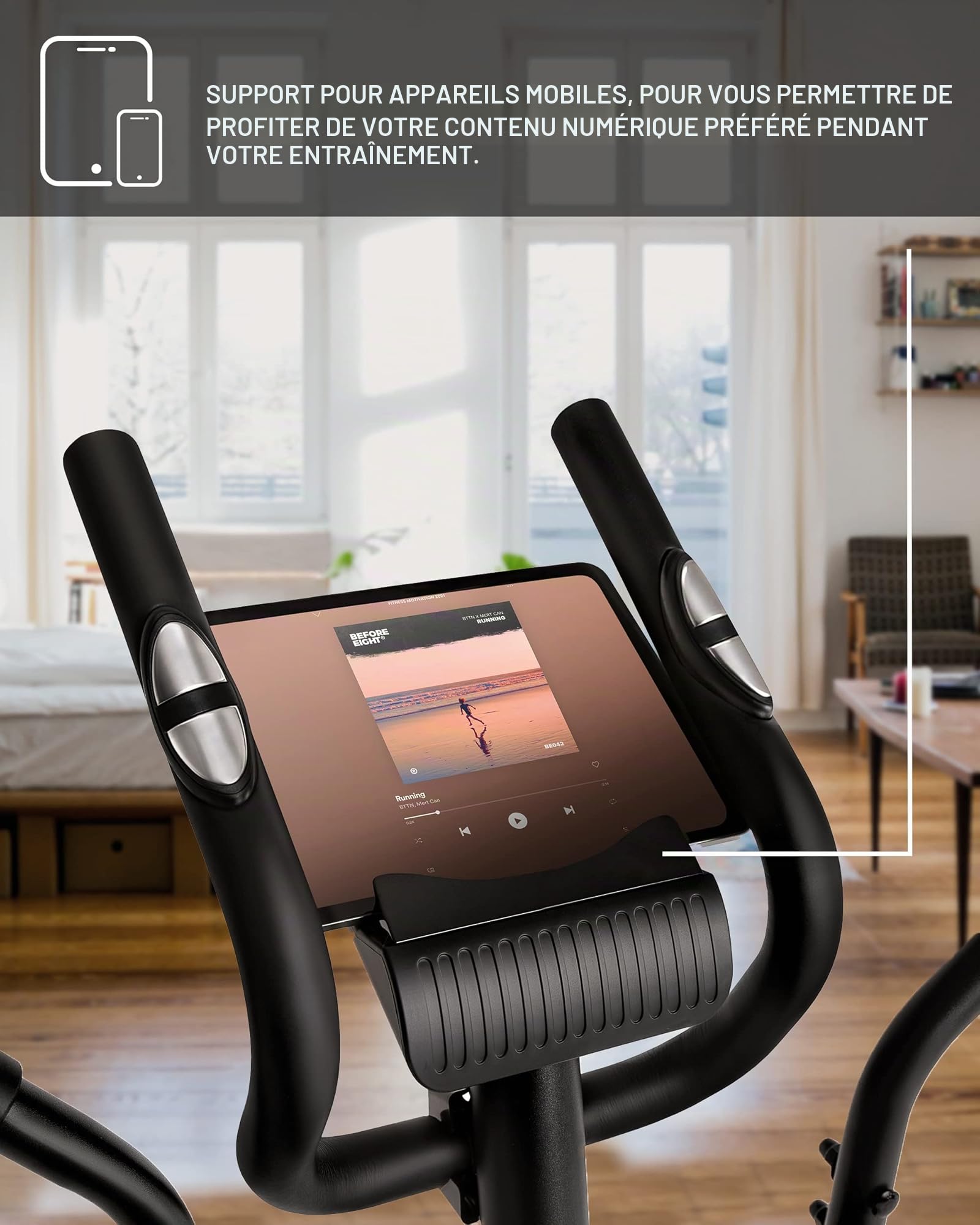 Zipro Crosstrainer Shox, elliptique jusqu'à 120 kg, équipement d'entraînement Cardio à Domicile, Appareil de Fitness, Machines d'exercice, vélo elliptique, 8 Niveaux de résistance