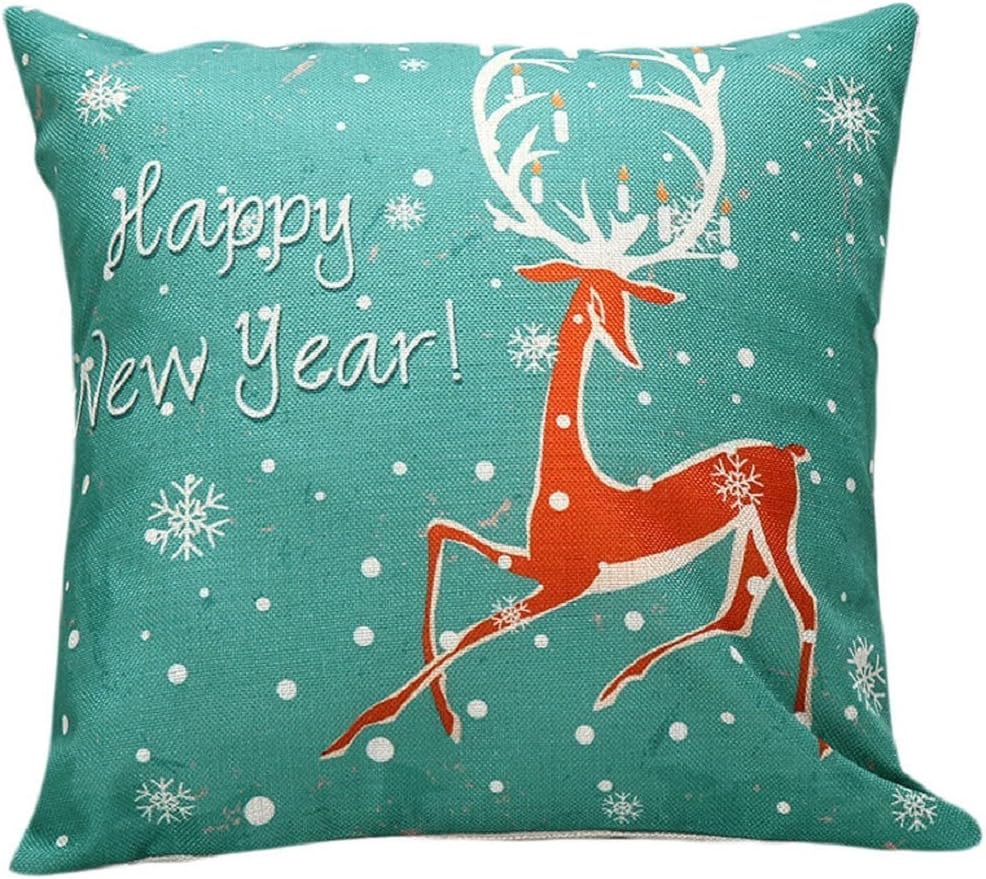 Pillow Case,AutumnFall Christmas Tree Sofa Bed Home Decor Pillow Case Cushion Cover (C)