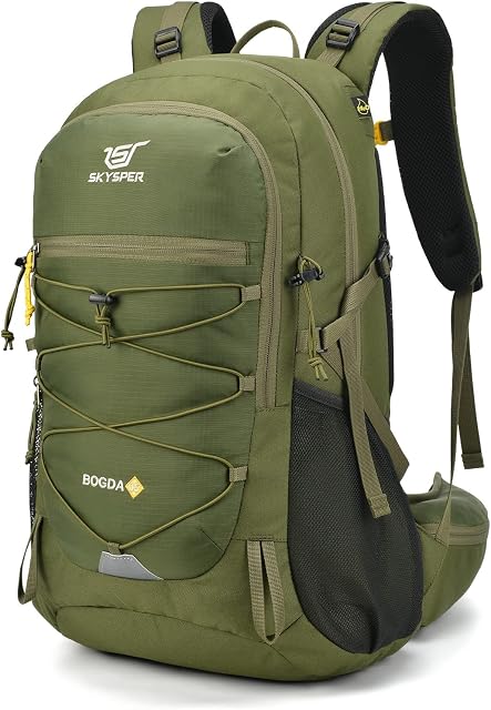 SKYSPER Rucksack 35L Hiking Backpack, Lightweight Travel Backpack Waterproof Camping Backpack for Men Women