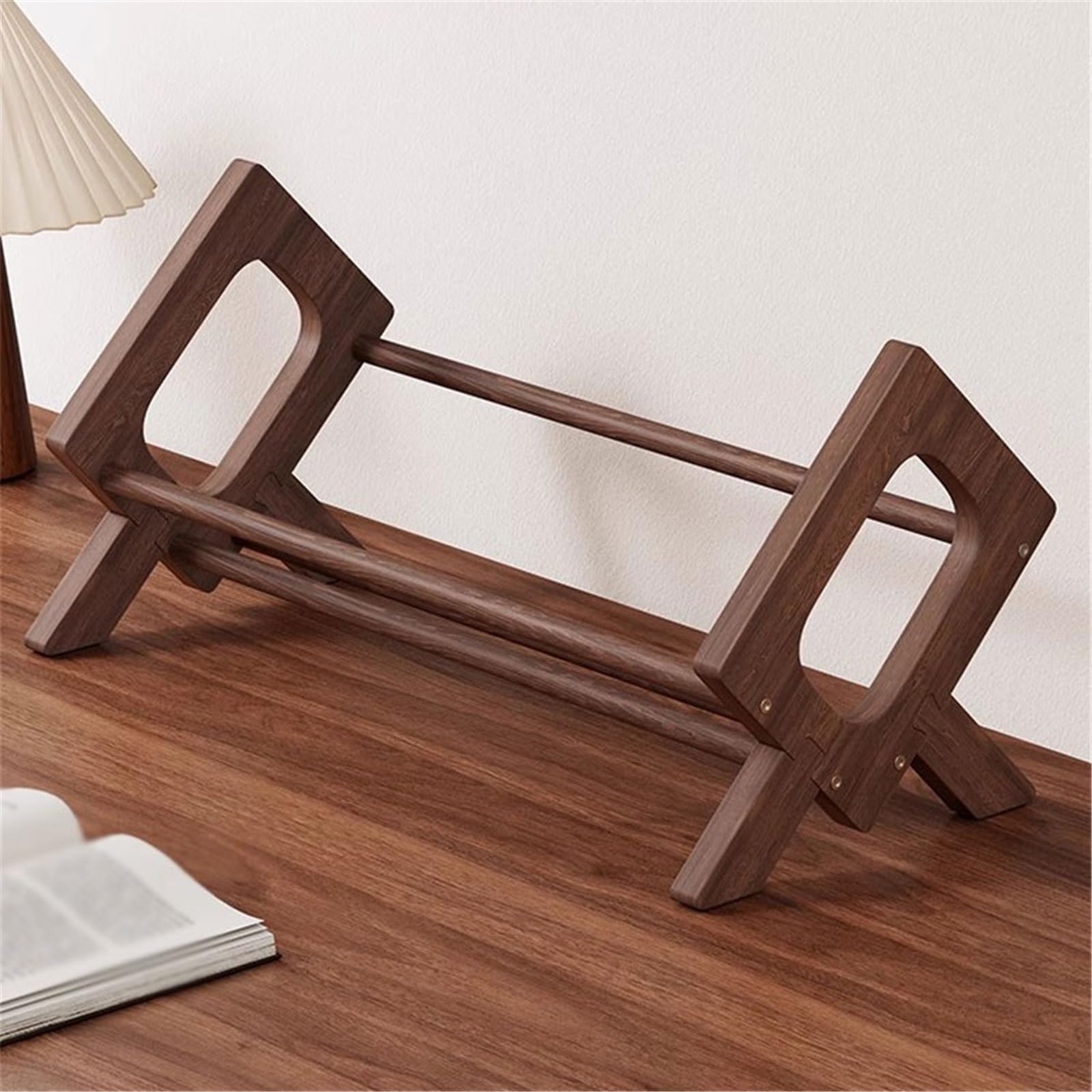 Ufficio Portadischi inclinato in legno tridimensionale Scaffale porta dischi