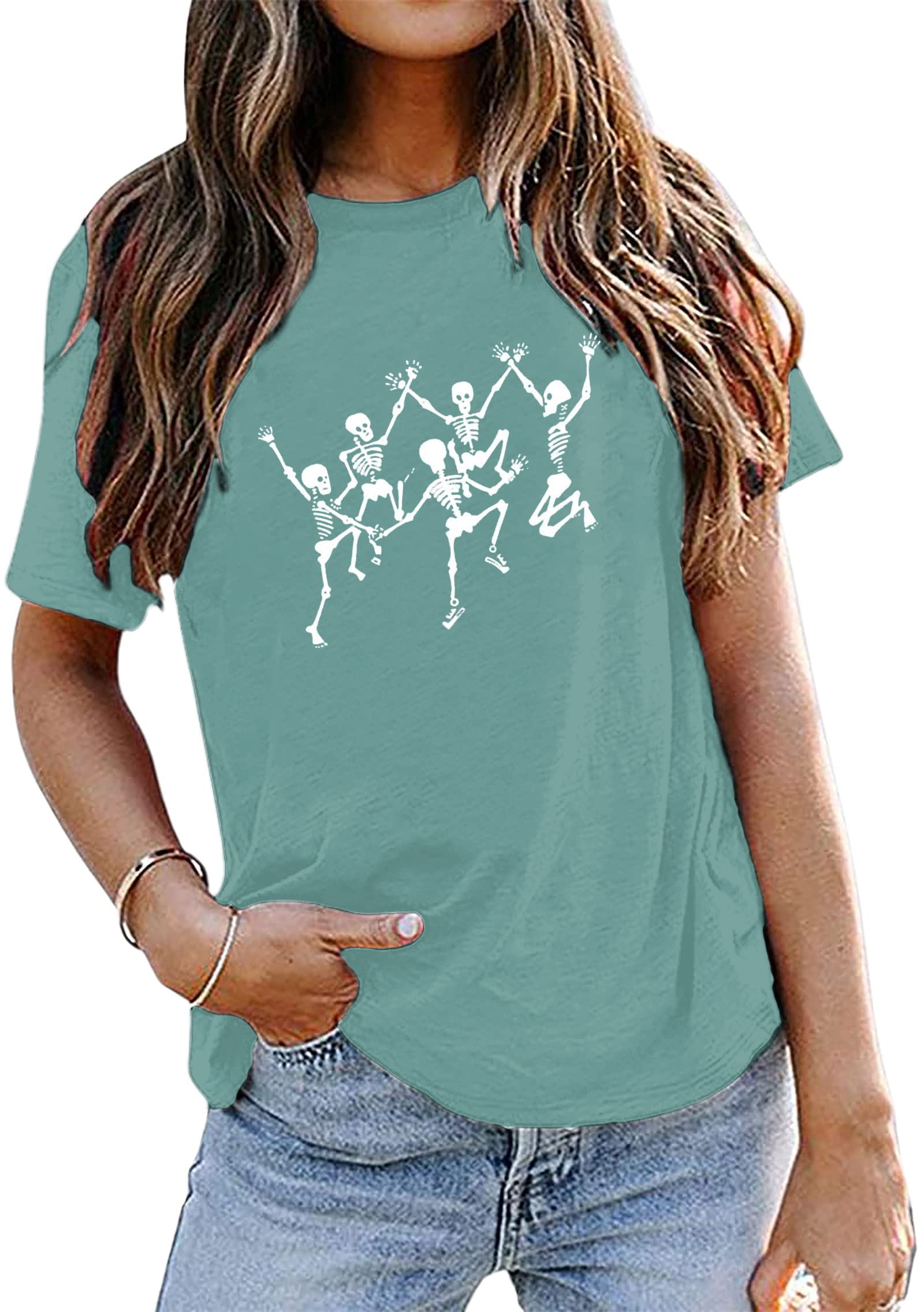 AvanovaWomens Graphic Tees Funny Novelty Short Sleeve T-Shirts Vintage Tops Casual Tunic