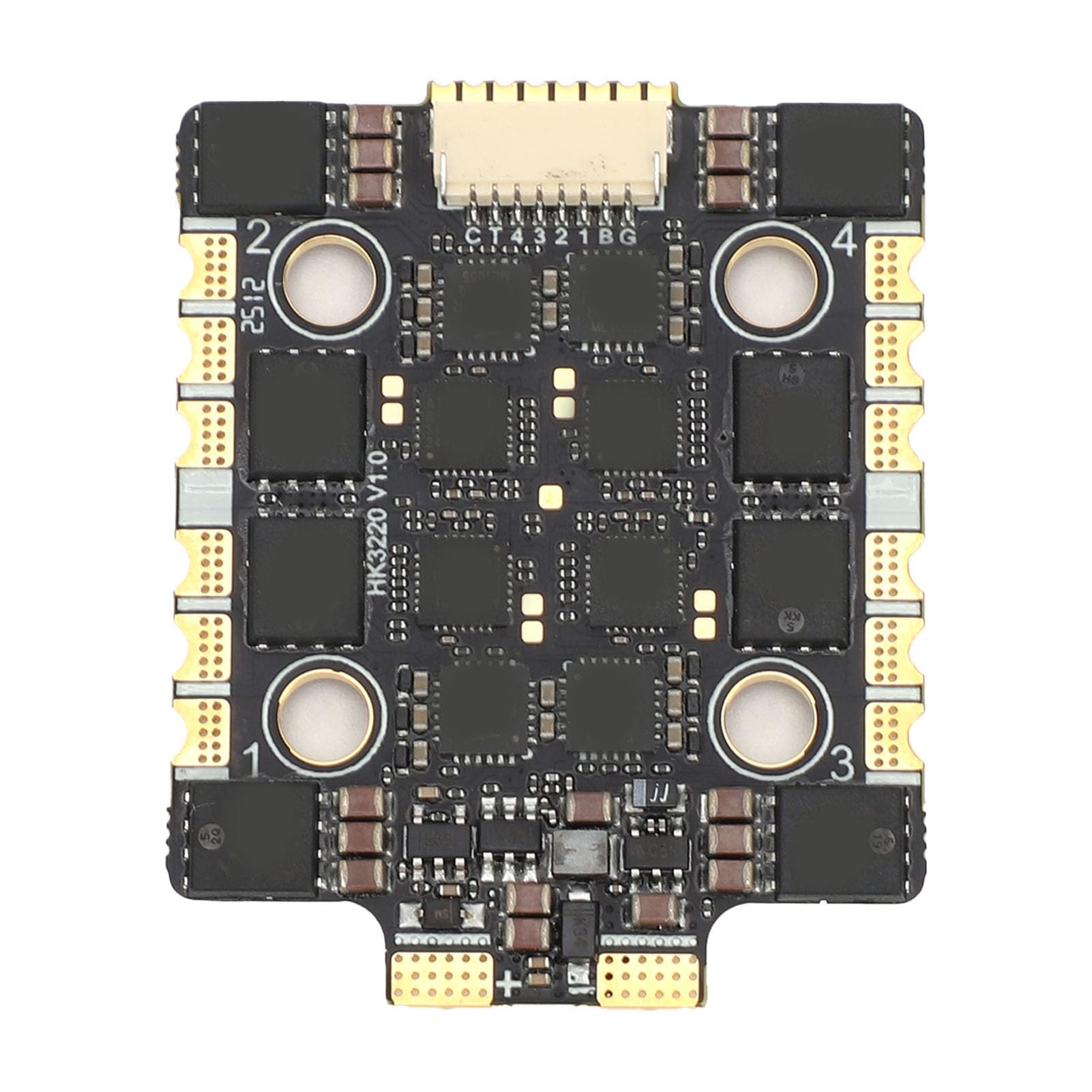 POENVFPO 60A 8S Drone 4 w 1 ESC, 32-bitowe Oprogramowanie Sprzętowe, Bezszczotkowy Elektryczny Regulator Prędkości z obsługą DShot600 dla Dronów Wyścigowych FPV