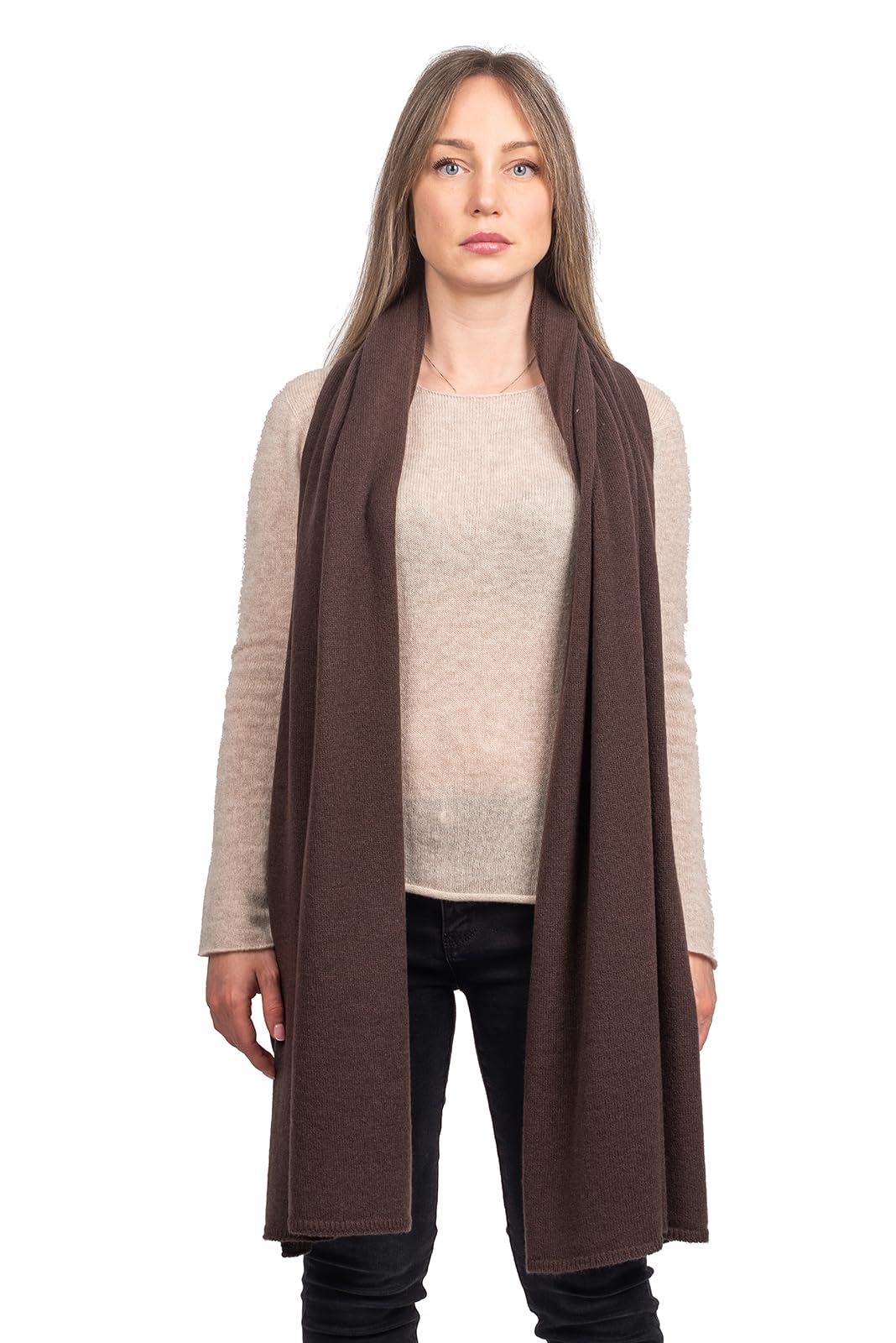 DALLE PIANE CASHMERE Stola Donna 100% Cashmere | Stola elegante da cerimonia e sera, 60x205cm, versatile in ogni stagione, idea regalo per lei, Made in Italy