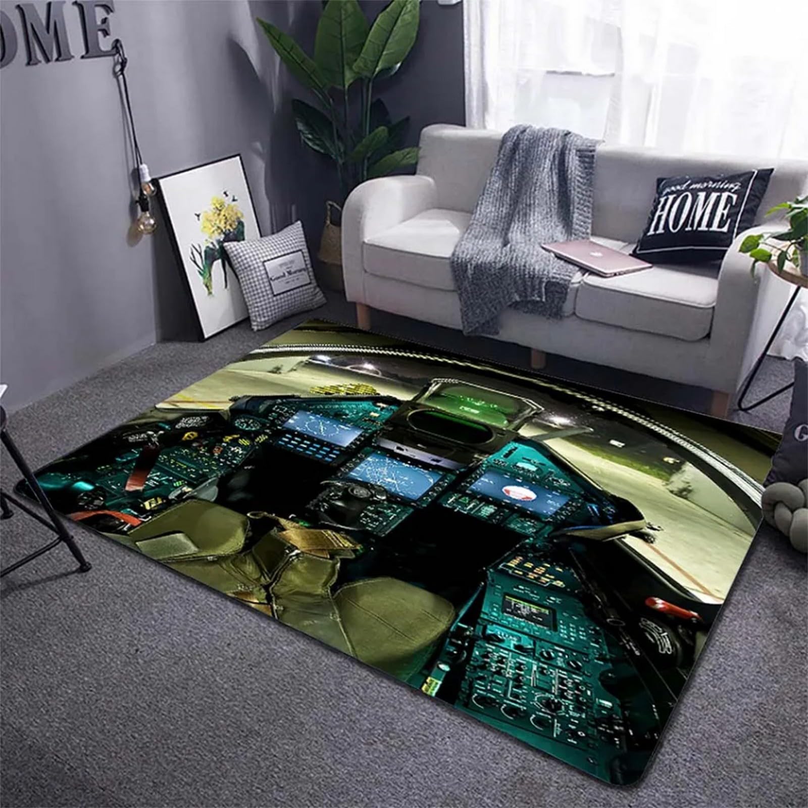 Tapis de salon grand carré moderne pour décorer une chambre