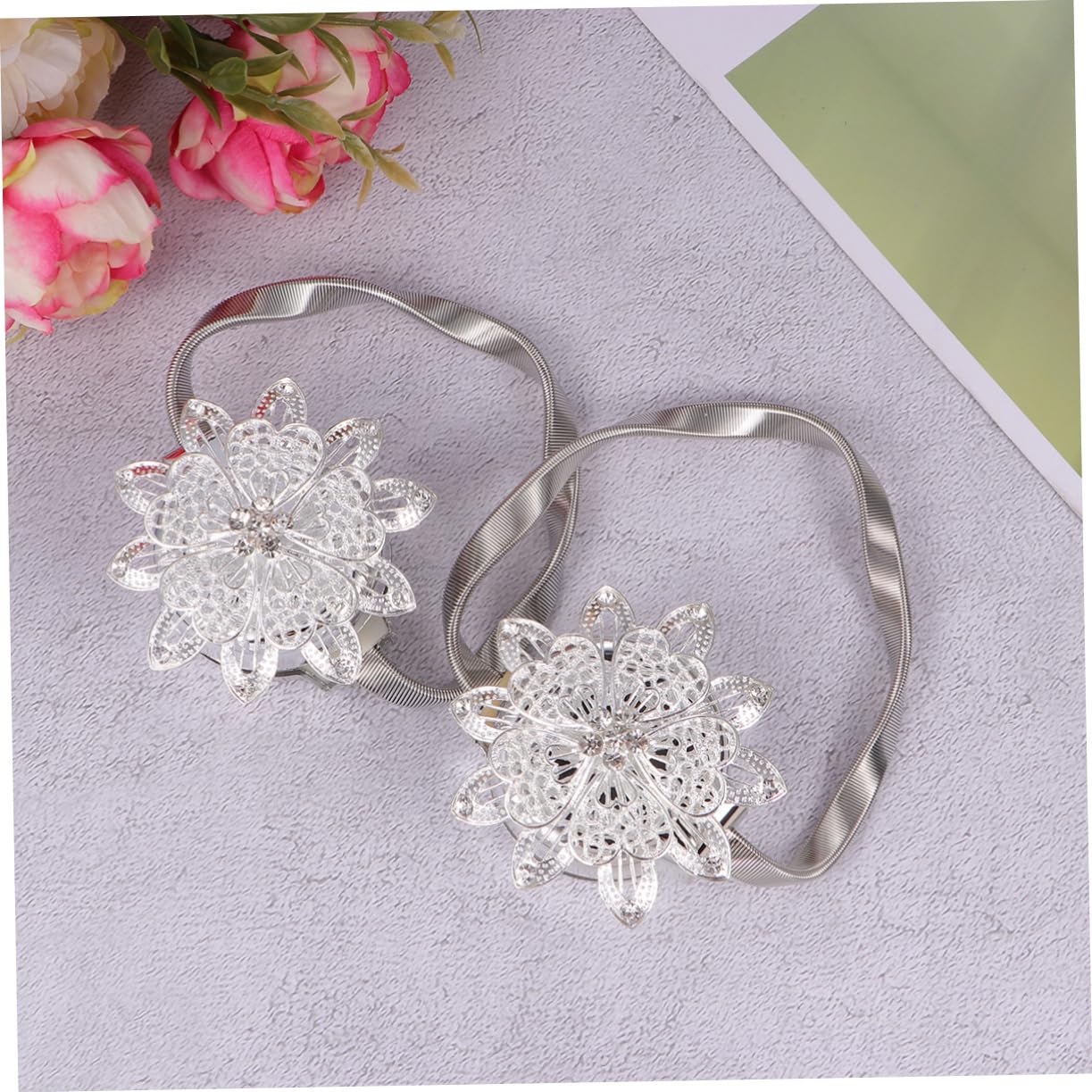 ABOOFAN Lot De 2 Embrasses Magnétiques pour Rideaux Faciles À Utiliser pour Les Espaces De Vie