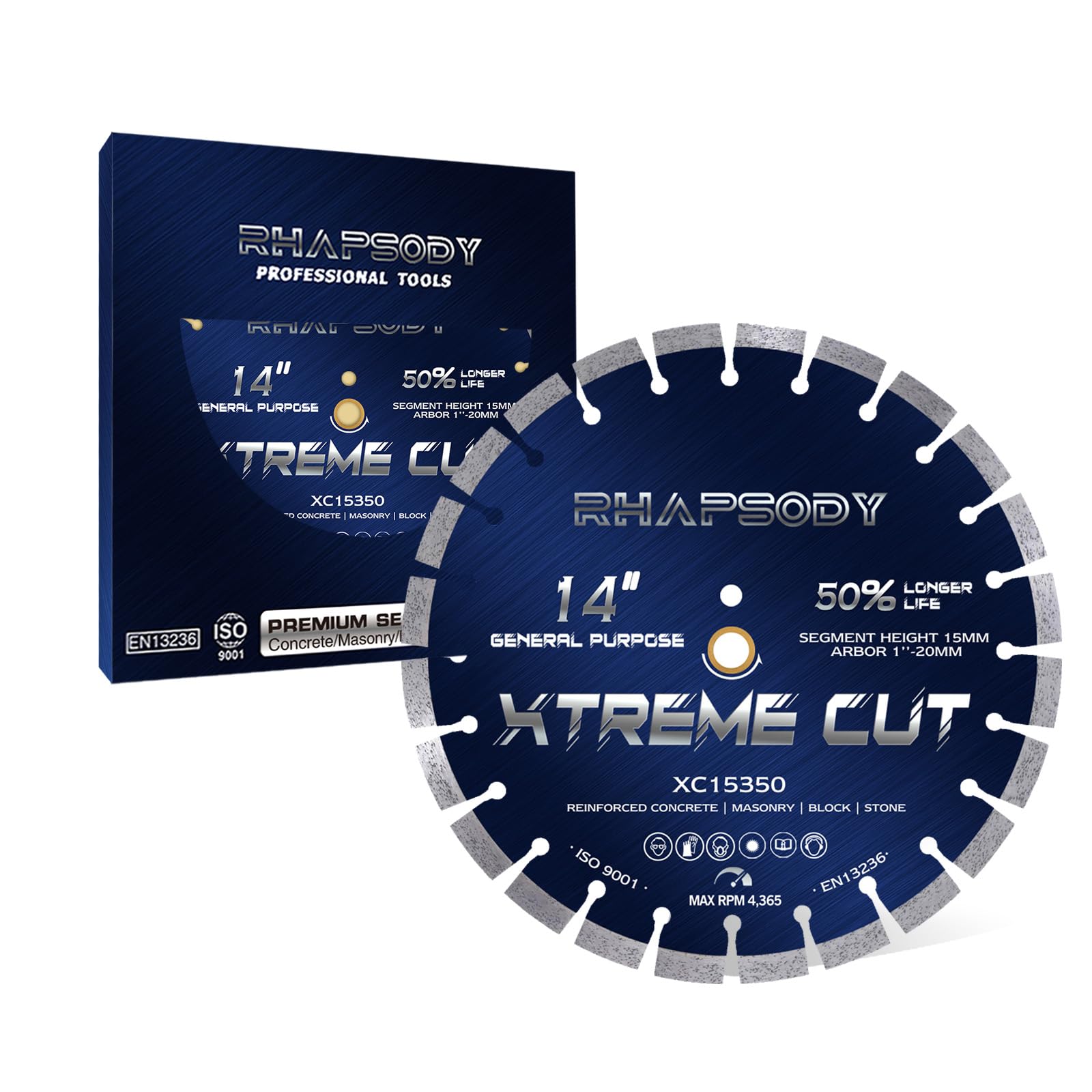 RHAPSODY 14 Inch Diamond Concrete Saw Blade