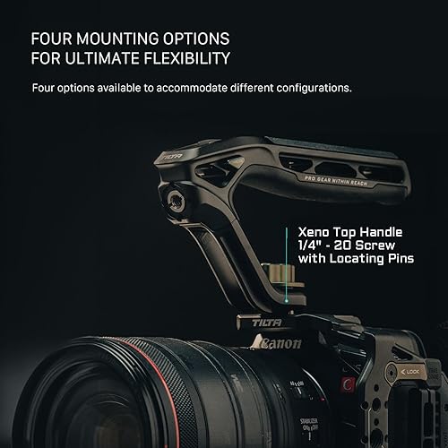 Miniatura 4 de Tilta Mango superior Xeno para cineastas y cámaras - Negro  Aleación de aluminio y construcción de silicona  14 -20 y 38 -16 hilos con puntos de