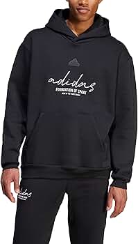 【Adidas コリア】 Brand Love Fleece Sweatshirt adidas Men's Brand Love Fleece Hoodie, Black at Amazon Men's