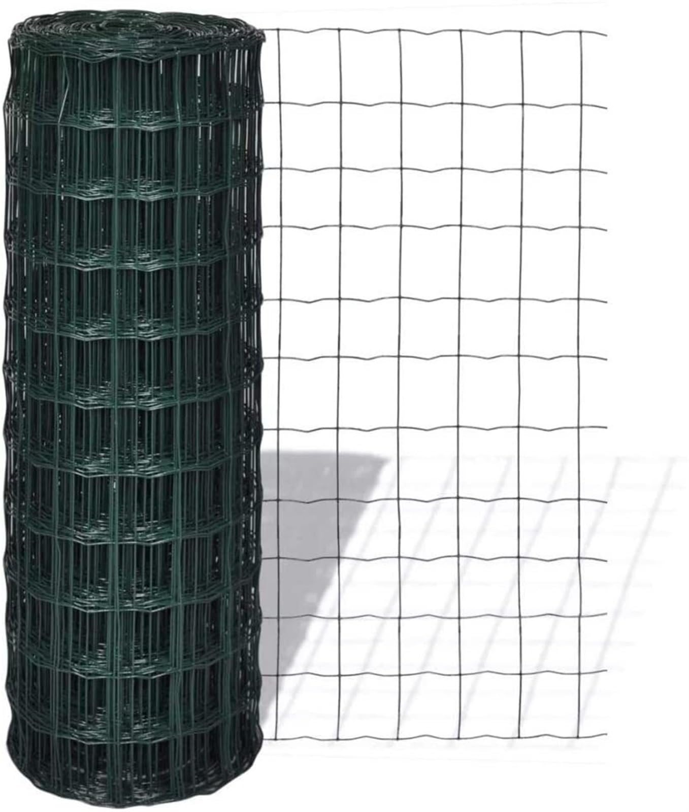 Euro Clôture Acier 82pi x 2.6pi Vert MBETA pour Jardin