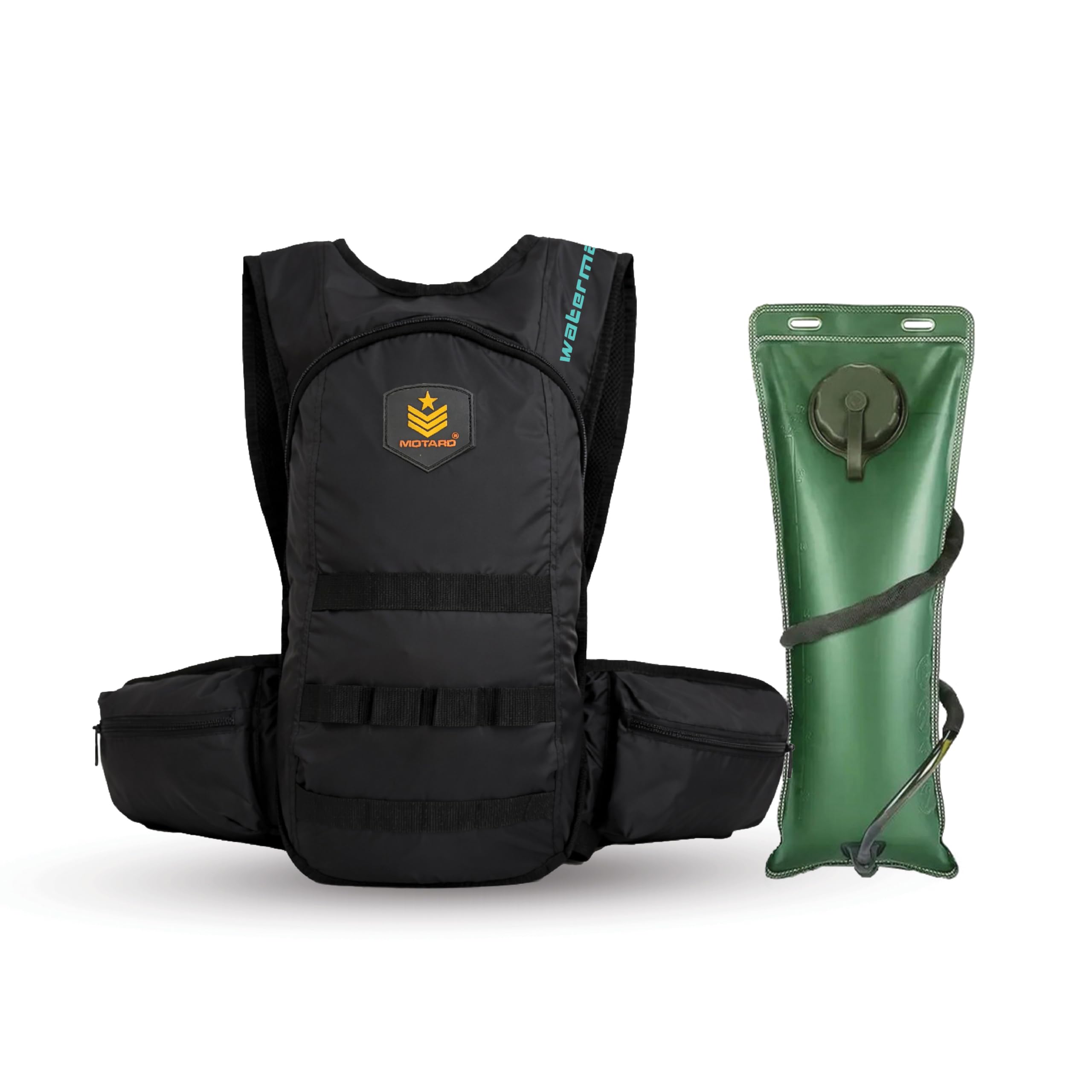 Motard Waterman H20 Hydration Tactical Backpack Black with 3L Hydration Bladder-image-31