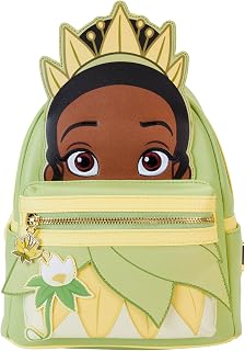 Funko Loungefly Princess Tiana Cosplay Mini-Backpack - Princess and The Frog - Amazon-Exklusiv - Niedliche Sammeltasche - Geschenkidee - Offizielle Handelswaren - Für Jungen, Mädchen Men und Frauen