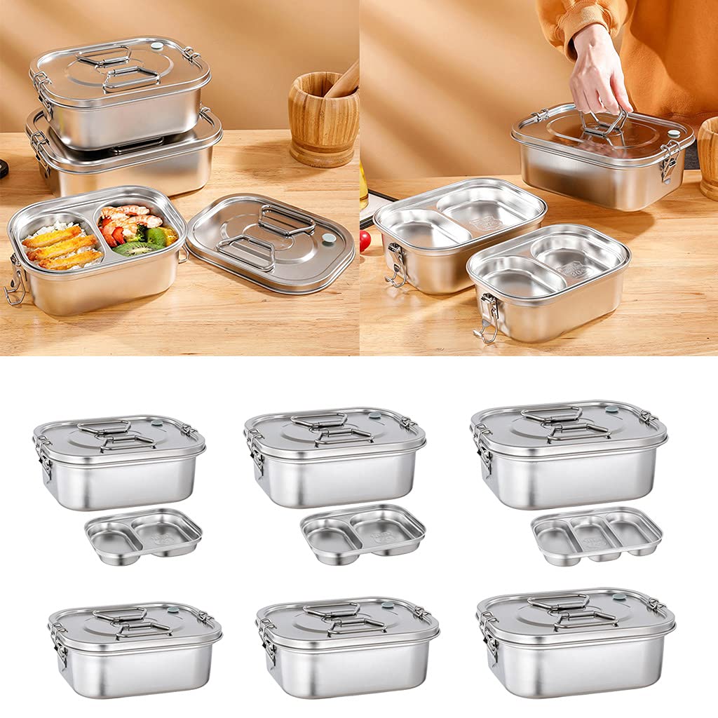 Zkbszn Tableware,Stainless Steel Lunch Box for Adults Student Office Worker Use Storage