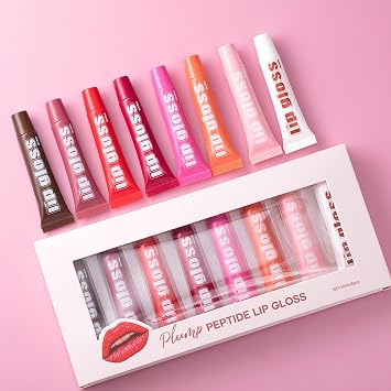 Hydrating Lip Gloss Set - 8X Jelly Tinted Lip Butter Oil | Lip Gloss In Assorted Fruity Flavors, Clear Glossy Lip Care Gloss, Lip Gloss Collection Makeup Set For Girls And Women Makeup